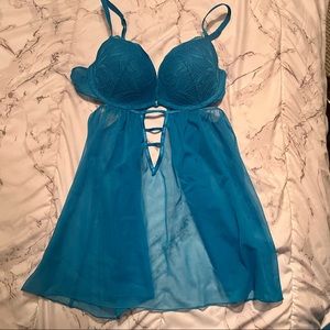 La Senza blue lingerie top size M